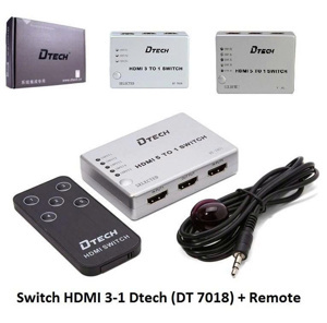 Bộ gộp HDMI 3 vào 1 ra Dtech DT-7018