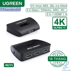 Bộ gộp HDMI 3 vào 1 ra Ugreen 40215