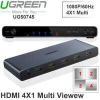 Bộ gộp HDMI 4 vào 1 hiển thị 1/2/3/4 nội dung khác nhau trên 1 màn hình UGREEN 50745