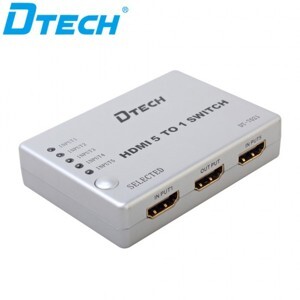 Bộ gộp HDMI 5 vào 1 ra Dtech DT-7021