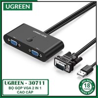 Bộ Gộp VGA 2 in 1 Cao Cấp | UGREEN  30711 Chính Hãng Full HD 1080@60Hz.