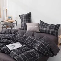 Bộ gra giường (Hình Thật) Chần Bông Ô Xám Đen Cotton M2*2M-M4*2M- M6*2M-M8*2M
