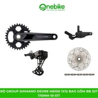Bộ group SHIMANO DEORE M6100 1x12 bao gồm BB 32T 170mm 10-51T