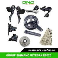 Bộ group SHIMANO ULTEGRA R8020 50-34T 170mm 11-34T - GS - Phanh đĩa - không BB