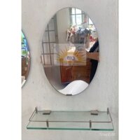 BỘ GƯƠNG SOI LOẠI NHỎ MS01 KT 30x45cm + KỆ KIẾNG TREO TƯỜNG KÈM PAS ỐC VÍT