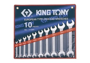 Bộ hai đầu miệng 10 cái hệ mét Kingtony 1110MR, 6-28mm