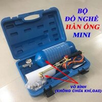 Bộ hàn gió đá mini màu xanh, bộ đồ hàn hơi có đầu gió cắt, Vật tư điện lạnh cho thợ