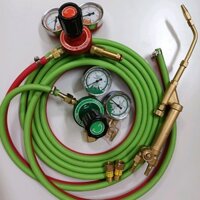 Bộ hàn hơi gió đá, dây hơi đôi oxy gas mềm tốt, mỏ hàn hơi, bộ đồng hồ oxy gas kèm van lắp tay LT