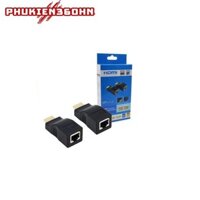 Bộ HDMI Extender 30M Ethernet CAT5e,6 Mạng Hỗ Trợ HDCP Hộp Xanh - HDMI Extender 30M Hộp Xanh