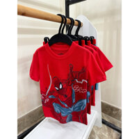 Bộ Hè Bé Trai Siêu Nhân Nhện Đỏ Lưng Chun