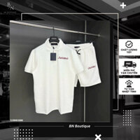 Bộ Hè Cộc Xốp Vân Nổi BH29 Bộ Quần Áo Tay Ngắn Dáng Rộng Thời Trang Phối Dây Rút Thời Trang Unisex Nam Nữ