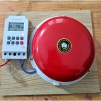 BỘ HẸN GIỜ CHUÔNG BÁO GIỜ CÔNG TY, TRƯỜNG HỌC (Chuông 8 Inch) (Bật tắt chuông tính bằng giây) . .