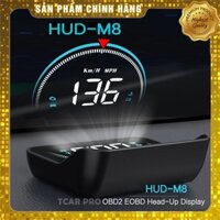 Bộ Hiển Thị Tốc Độ Kính Lái Ô tô HUD M8 Và Cảnh Báo Tốc Độ Thiết Bị Cắm Cổng OBD HUB
