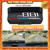 Bộ Hiển Thị Tốc Độ & Thông Tin Lên Kính Lái Ô tô HUD M7 kết nối qua cổng OBD GPS