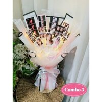 Bó Hoa Ảnh 🌸 NHẬN IN GẤP gói hoa bằng ảnh cắm ảnh in ảnh theo yêu cầu quà tặng kỉ niệm, sinh nhật, quà tặng tốt nghiệp