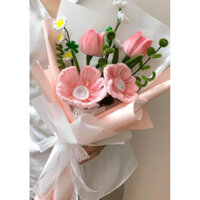 Bó hoa anh túc và tulip tặng 8/3