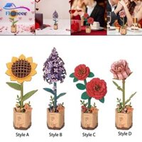 Bó hoa bằng gỗ Flameer, Bộ xây dựng bó hoa, Bộ khối hoa nhân tạo, Đồ chơi cho