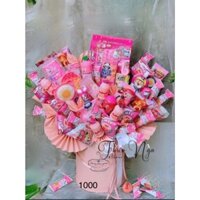 Bó hoa bánh kẹo độc đáo, set quà bánh kẹo cho bé, hộp bánh kẹo sinh nhật, bánh kẹo trung thu, giỏ bánh kẹo dễ thương