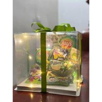 Bó Hoa Bánh Kẹo Ngon Tặng Quà, Hộp qùa Sinh Nhật Gói Giấy Xốp Hàn Nhiều Màu, Quà Sinh Nhật