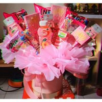 bó hoa bánh kẹo, quà sinh nhật cho nữ , quà trung thu, quà tặng 20/10 cho mẹ