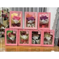 Bó hoa bi khô nhiều màu kèm túi - bó to, đẹp, tỉ mỉ - Túi hoa bi khô