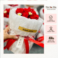 Bó Hoa Bóng Kính Mini Giấy Mỹ Thuật Đẹp Sang Chảnh Được Chọn Màu Giá Sỉ Rẻ Tặng Sinh Nhật, Tỏ Tình, Ngày Lễ