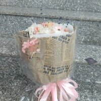 Bó Hoa Cẩm Tú Cầu Trắng Khô