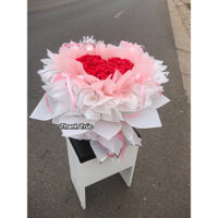 Bó Hoa Công Chúa Thành Phẩm 25 Bông(kèm đèn,vương miện)