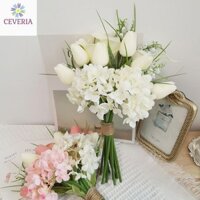 Bó hoa cưới cô dâu phong bó thủ công HM WEDDING FLOWER