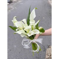 Bó Hoa Cưới Rum Trắng Đà Lạt 15 Bông | Hoa Tươi| May Petal [SHIPHOATOC]