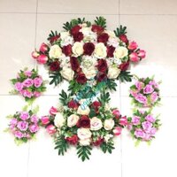 BỘ HOA CƯỚI TRANG TRÍ XE CÔ DÂU - HOA HỒNG