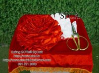 Bộ hoa, găng tay , kéo cắt băng khánh thành - Mã: KT - 009