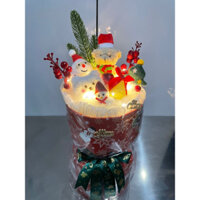 Bó hoa gấu bông Noel , giáng sinh( tặng túi đèn thiệp)