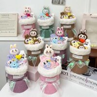 Bó hoa gấu bông siêu dễ thương.sét quà noel. sinh nhật cho người thương( tặng túi và đèn)