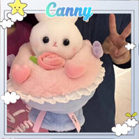 Bó hoa gấu dâu hồng dễ thương, bó hoa gấu bông, quà tặng 20/10 cho bạn gái