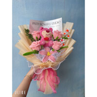 Bó hoa gấu dâu quà tặng 20/10