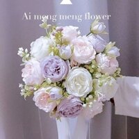 Bó Hoa Giả Cầm Tay Cho Cô Dâu Ngày Cưới dr 11.24