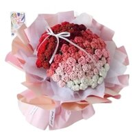 Bó hoa hồng baby loại lớn nhiều màu Decor Len