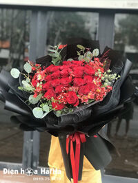 Bó hoa hồng đỏ tặng người yêu – Mãi như ban đầu