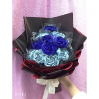 Bó hoa hồng giấy nhún ý | 12 bông | Rosa