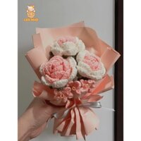 Bó hoa hồng kết hợp hoa lưu ly