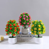 Bó hoa hồng, mô phỏng cây trồng trong chậu, trang trí hoa hồng, chống đỡ cây trồng trong chậu