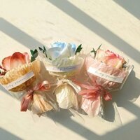 Bó hoa hồng nghiền đá xanh Cappuccino Bó hoa Mini thủ công