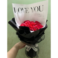 Bó hoa hồng sáp bó sẵn (bó 20 bông sẽ được tặng 1 phụ kiện trang trí)