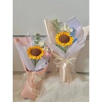 BÓ HOA HƯỚNG DƯƠNG SIÊU CUTE PHÔ MAI QUE