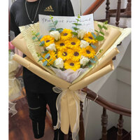 Bó hoa hướng dương Tốt Nghiệp, hoa sáp thơm, Chúc mừng tốt nghiệp, ABee gift, |Hoả tốc Hà Nội 1-3h|