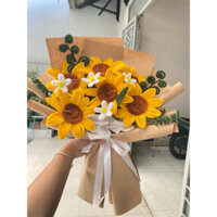 Bó hoa kẽm nhung,Bó hoa hướng dương tốt nghiệp