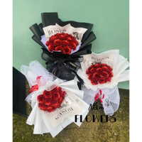 Bó hoa kim tuyến 15 bông gói giấy xốp hàn cực to và sang