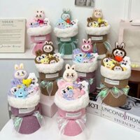 Bó hoa labubu( kèm túi và đèn)