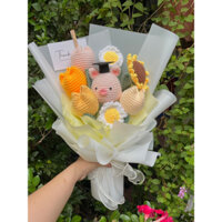 bó hoa len heo đội mũ tốt nghiệp 🐽🎓🌼🌸🎀